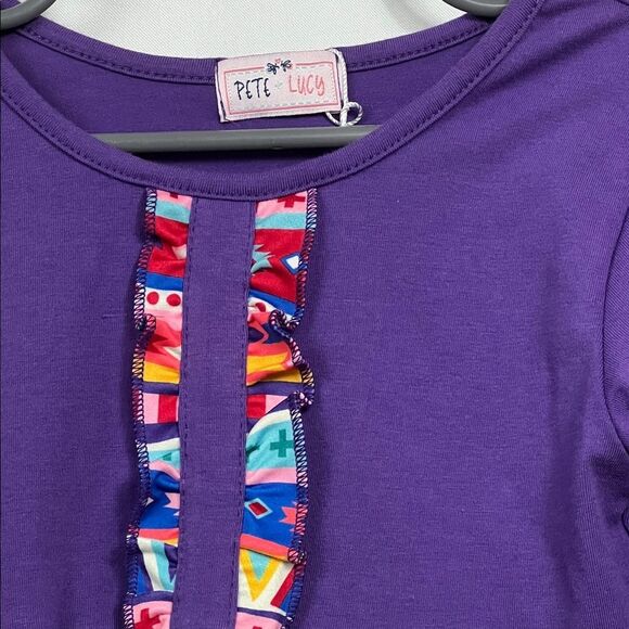 Pete + Lucy purple southwest print long sleeve knit dress size 6/6x NWT - Picture 4 of 12